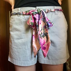 Floral bandana/chain belt.